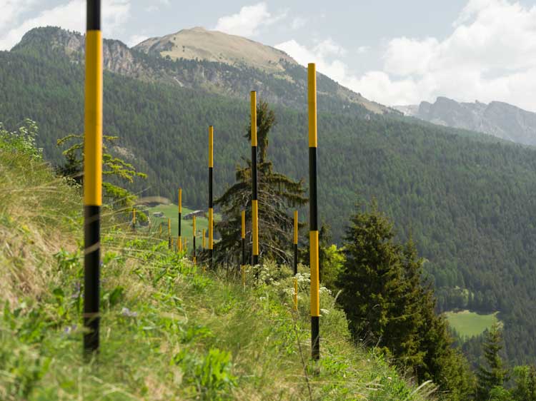 Bas Sets + Eliane Le Roux, Degrees of Elevation, 2026. Commissioned by Biennale Gherdëina 10. With the support of Nuovi Mecenati - Fondazione franco-italiana di sostegno allacreazione contemporanea. Photo: Tiberio Sorvillo.