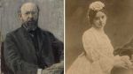 Left: Max Liebermann, Portrait of  Prof. Dr. Carl Bernstein, 1892. Oil on cardboard, Private Collection, Switzerland. © SIK-ISEA, Zurich. Photo: Philipp Hitz. Right: Felicie Bernstein as Bride, 1872. © Stiftung Stadtmuseum Berlin.