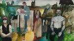 Edward Burra, Landscape, Cornwall, with Figures and Tin Mine, 1975. Private collection. © The estate of Edward Burra, courtesy Lefevre Fine Art, London.