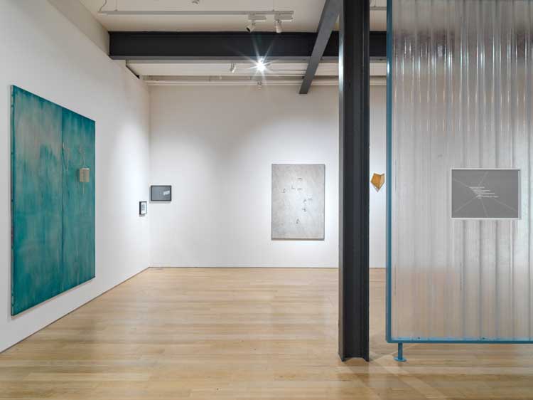 Martin Boyce. Before Behind Between Above Below. Installation view, Fruitmarket, 2024. Photo: Stefan Altenburger.