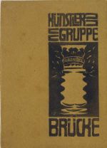 Ernst Ludwig Kirchner, Artist’s Group Brücke Signet, 1905. Woodcut, Brücke-Museum.