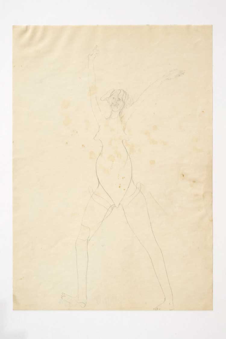 Joseph Beuys. Untitled (Girl), 1956. Pencil on paper, sheet: 29.7 x 21 cm (11.69 x 8.27 in). Photo: Charles Duprat.