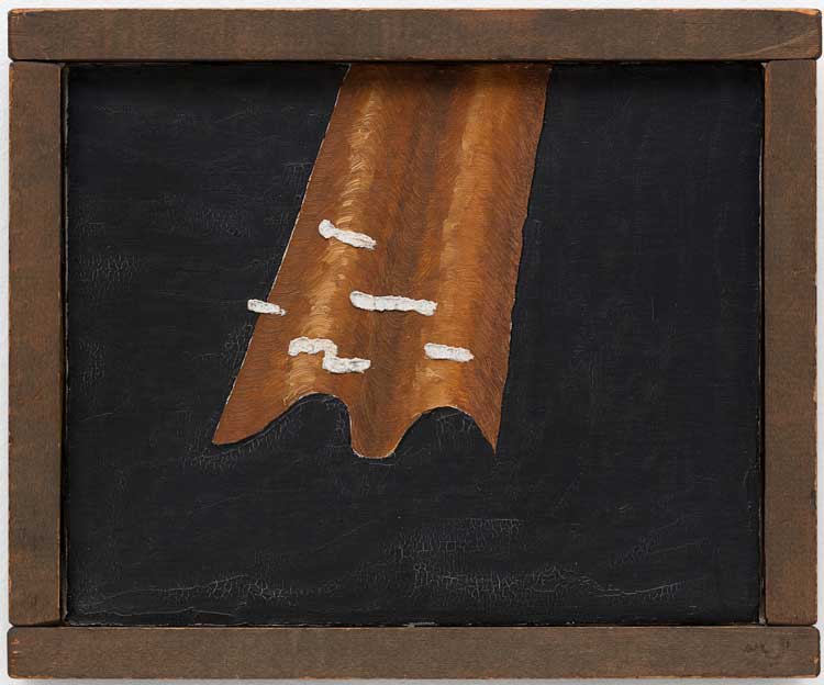 Forrest Bess, Untitled (No. 5), 1951. Oil on canvas, 19.7 x 25.4 cm (7 3/4 x 10 in). © documenta und Museum Fridericianum gGmbH. Photo: Andrea Rossetti.