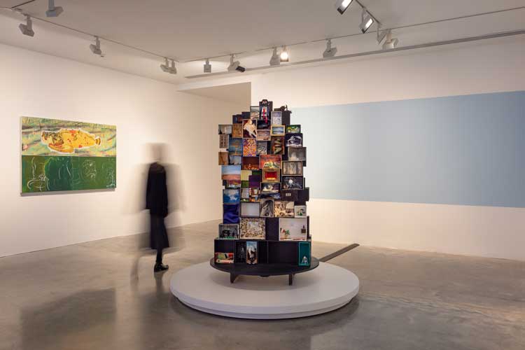 Vivienne Binns, installation view, On and through the Surface, Museum of Contemporary Art Australia, Sydney, image courtesy the artist, National Gallery of Australia, and Museum of Contemporary Art Australia © the artist. Photo: Jacquie Manning.