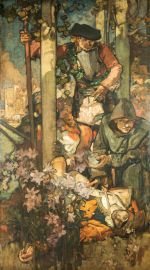 Frank Brangwyn, Sir Andrew’s Defense of London, 1554, 1902-1909. Oil on canvas, 289.6 x 152.4 cm. Banqueting Hall of the Worshipful Company of the Skinners, London. Photo: Worshipful Company of the Skinners.