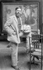 Frank Brangwyn, c1900. Photo: Worshipful Company of the Skinners.