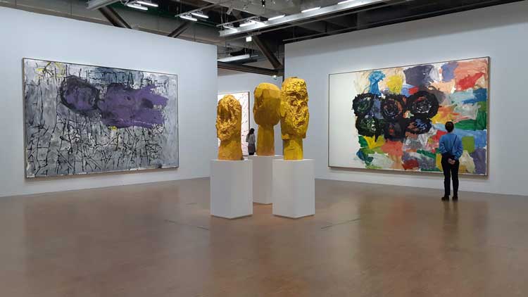 Georg Baselitz: The retrospective, installation view, Centre Pompidou, Paris, 20 October 2021 – 7 March 2022. Photo: Ana Beatriz Duarte.