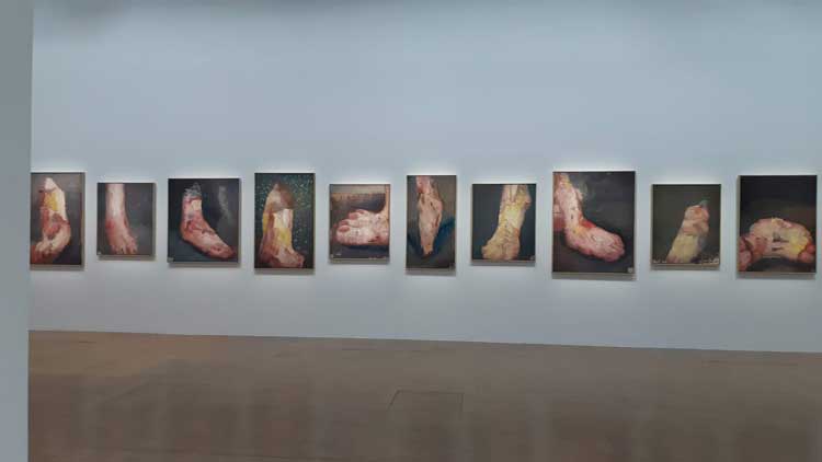 Georg Baselitz: The retrospective, installation view, Centre Pompidou, Paris, 20 October 2021 – 7 March 2022. Photo: Ana Beatriz Duarte.