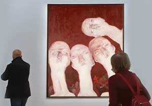 Georg Baselitz: The retrospective, installation view, Centre Pompidou, Paris, 20 October 2021 – 7 March 2022. Photo: Ana Beatriz Duarte.