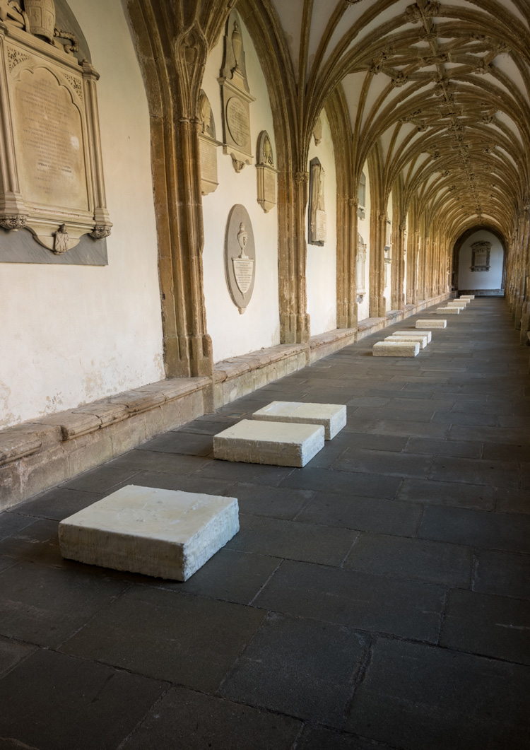 Eleanor Bartlett. Paean, installation view, Wells Cathedral, 2018. © the artist.