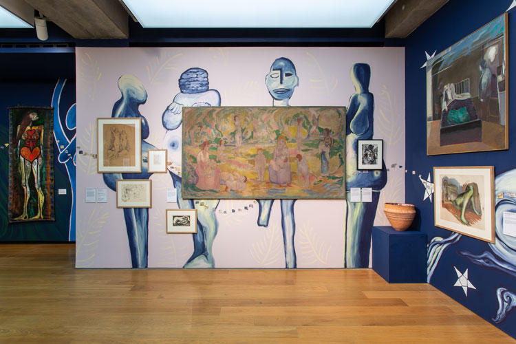 Installation View, Art Life and Us, Christine Binnie, Jennifer Binnie and the Towner Collection, Towner Eastbourne, 2020. Photo: © Rob Harris.