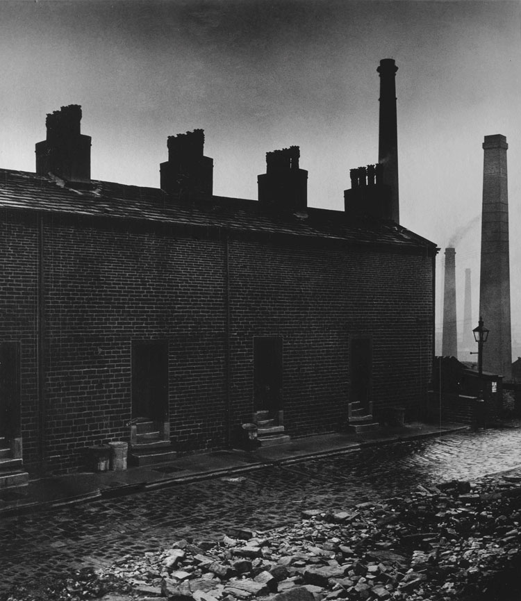 Bill Brandt, Coal-Miners’ Houses without Windows to the Street, 1937, gelatin silver print, Edwynn Houk Gallery,