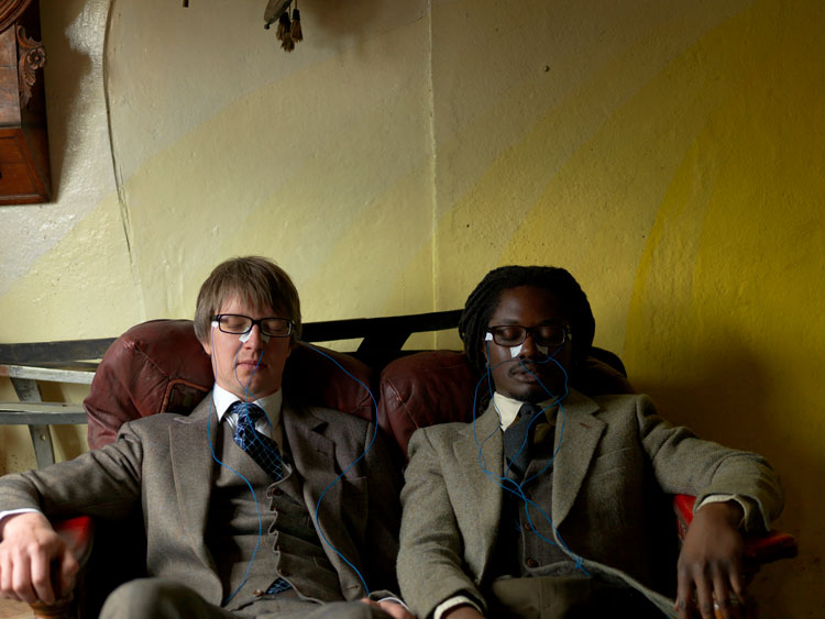 David Blandy & Larry Achiampong. Finding Fanon 2015 (PR shot 1). Photo: Claire Barrett.