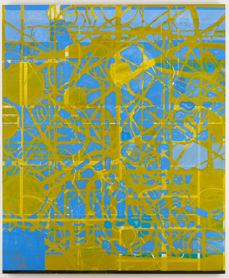 Matthew Burrows. Gatescape I, 2020. Oil on linen 240 x 180 cm (94 1/2 x 71 in). © Matthew Burrows.
