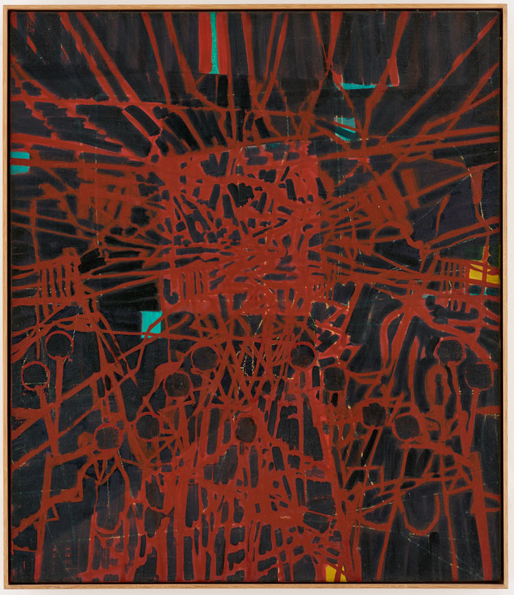 Matthew Burrows. In and Through, 2019. Oil on linen, 71 x 61 cm (28 x 24 1/8 in). © Matthew Burrows.