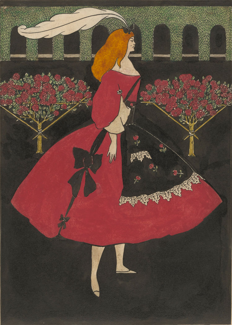Aubrey Beardsley. The Slippers of Cinderella, 1894. Ink and watercolour on paper. Mark Samuels Lasner Collection, University of Delaware Library, Museums and Press.