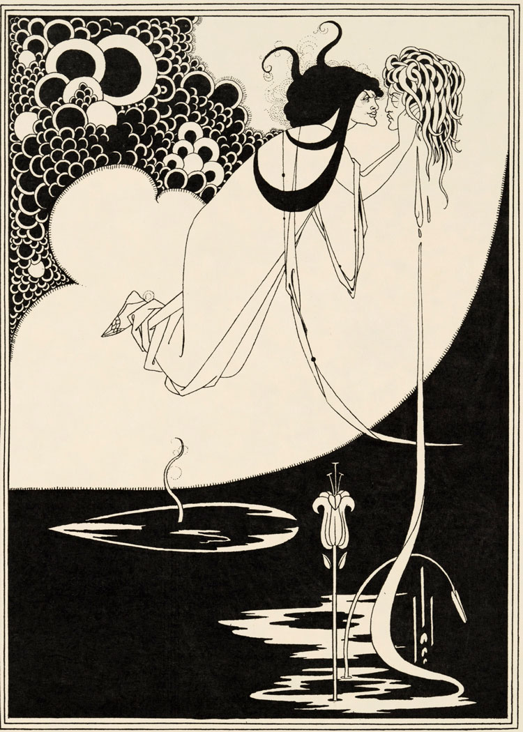 Aubrey Beardsley. The Climax, illustration for Oscar Wilde’s Salome, 1893. Line block print on paper. Stephen Calloway. Photo: © Tate.