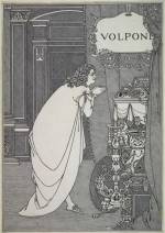 Aubrey Beardsley. Volpone Adoring his Treasure, 1898. Ink over graphite on paper, 29 x 20.4 cm. Courtesy of the Princeton University Library.