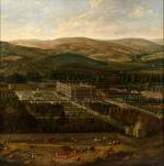 Jan Siberechts. View of Chatsworth, 1669-1700. Oil paint on canvas, 315 x 307 cm. The Devonshire Collections, Chatsworth.