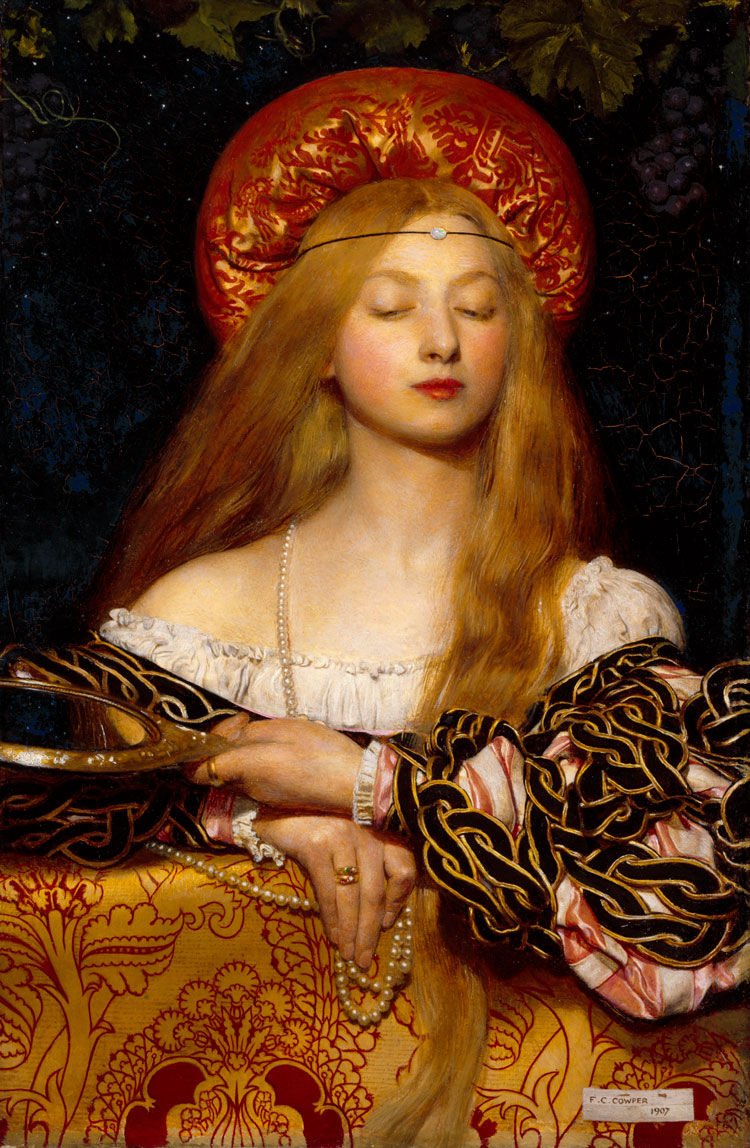 Frank Cadogan Cowper. Vanity, 1907. Oil on panel, 57.1 x 38.1 cm. Royal Academy of Arts.