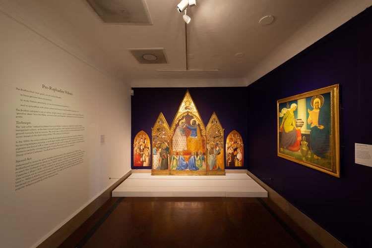 Beyond the Brotherhood: The Pre-Raphaelite Legacy, installation view, Southampton City Art Gallery, 2019. Photo: Joe Low Photography.