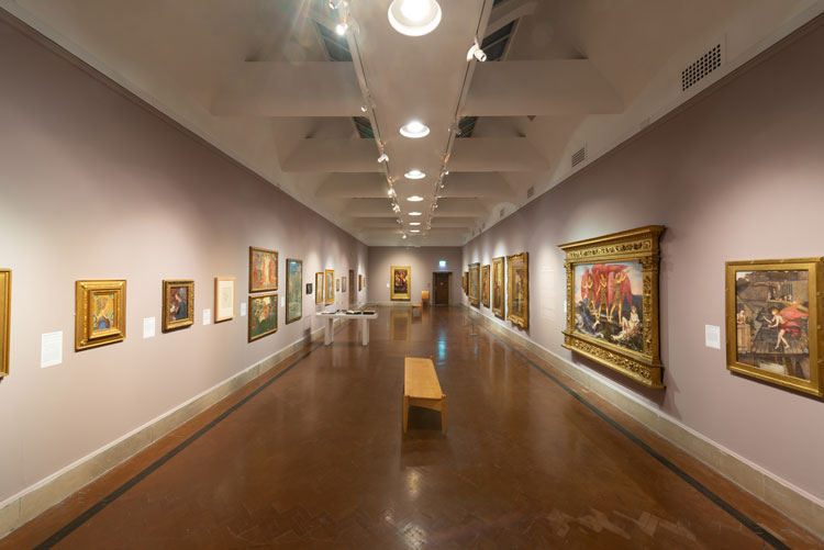 Beyond the Brotherhood: The Pre-Raphaelite Legacy, installation view, Southampton City Art Gallery, 2019. Photo: Joe Low Photography.