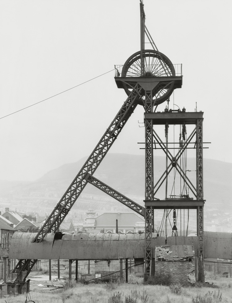 Bernd and Hills Becher. Naval Colliery, Tonypandy, South Wales, GB, 1966. © Estate Bernd & Hilla Becher, represented by Max Becher, courtesy Die Photographische Sammlung/SK Stiftung Kultur – Bernd und Hilla Becher Archive, Cologne, 2019.