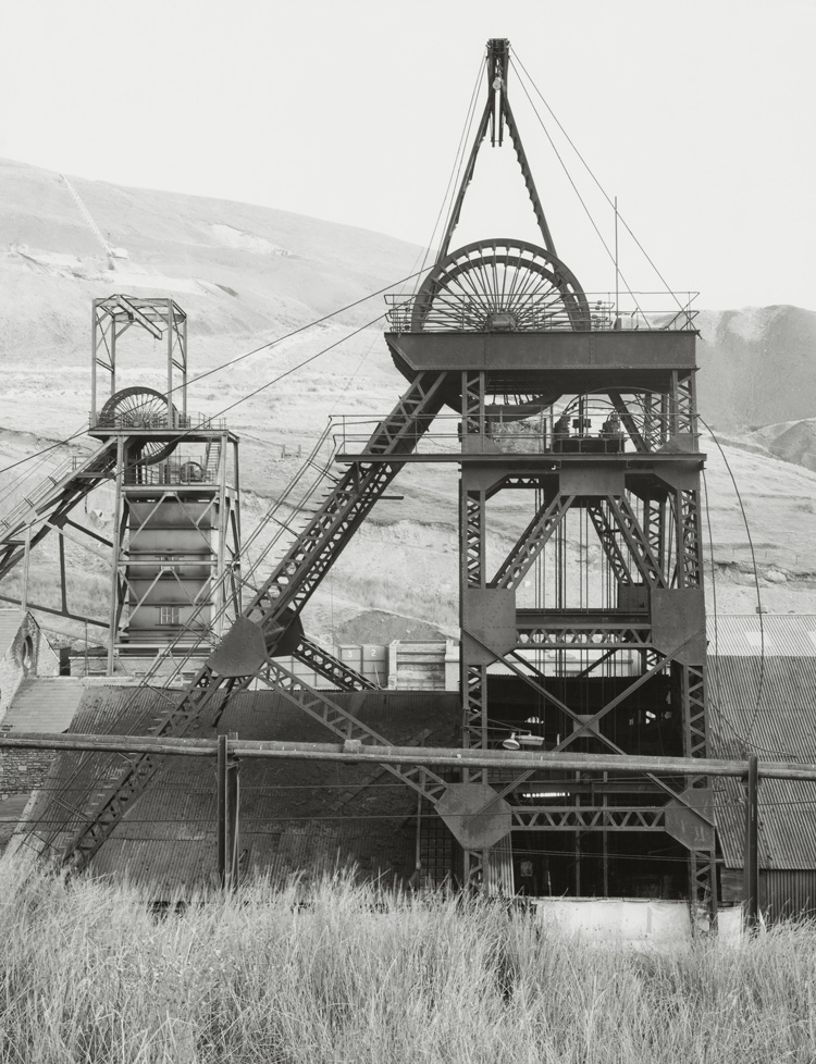 Bernd and Hills Becher. Garw Colliery, Pontycymer, South Wales, GB, 1973. © Estate Bernd & Hilla Becher, represented by Max Becher, courtesy Die Photographische Sammlung/SK Stiftung Kultur – Bernd und Hilla Becher Archive, Cologne, 2019.