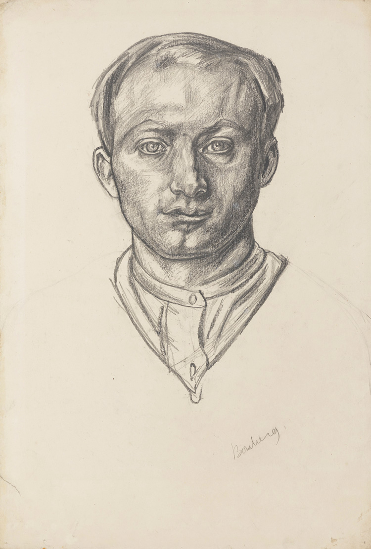 David Bomberg. Self Portrait, 1913-14. Chalk on paper, 55.9 × 38.1 cm. National Portrait Gallery, London. Photo: By Courtesy of the National Portrait Gallery, London / © The estate of David Bomberg. All rights reserved, DACS 2019.