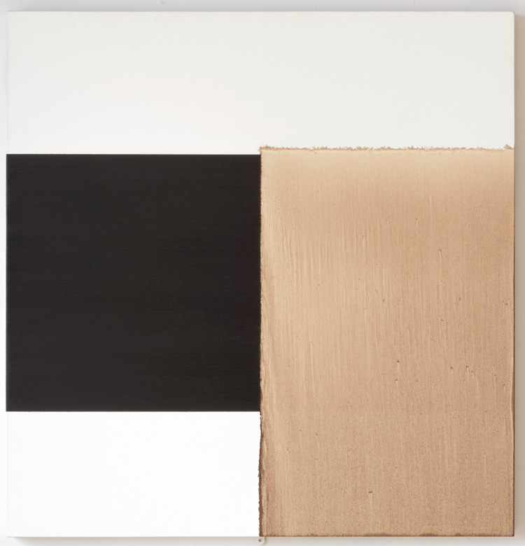 Callum Innes, Exposed Painting, Charcoal Black - Red Oxide, 2000. Image courtesy of the artist and Frith Street Gallery. Photo: Tom Nolan.
