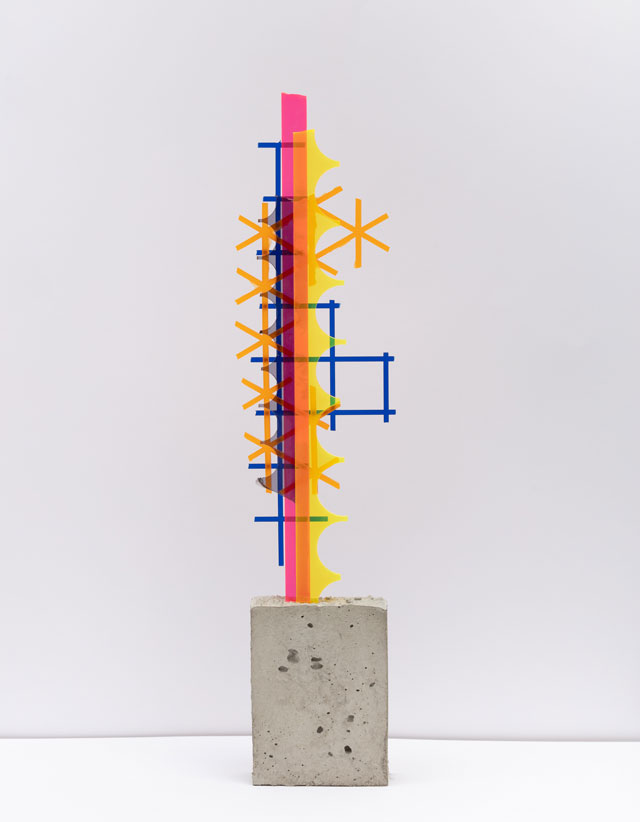 David Batchelor. Neo-Neo Concreto, 2019. Acrylic and concrete, 51.5 x 12.5 x 5 cm. Photo: Lucy Dawkins. Courtesy of the Artist and Ingleby, Edinburgh.