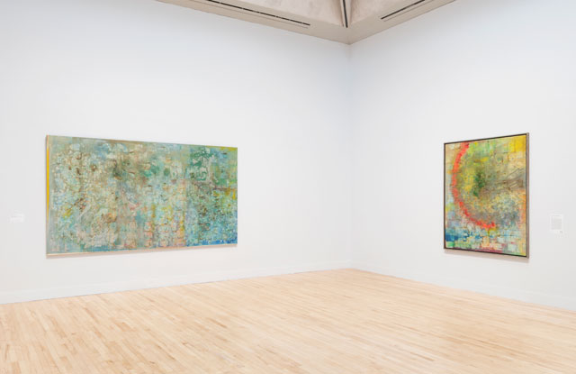 Frank Bowling, installation view, Tate Britain, 31 May – 26 August 2019. Photo: Matt Greenwood, Tate Photography.