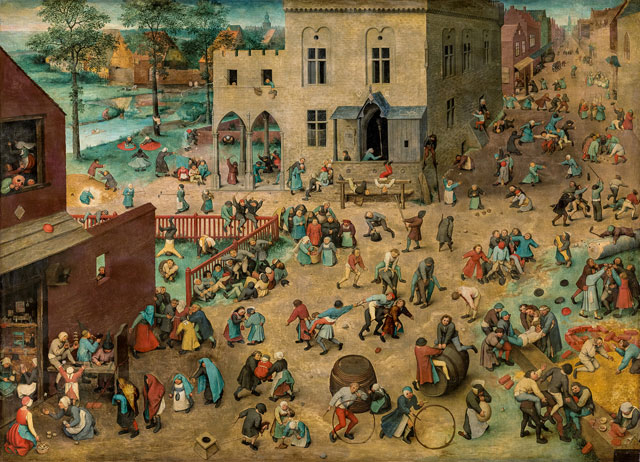 Pieter Bruegel the Elder, Children’s Games, 1560. Oak panel, 118 × 161 cm. Kunsthistorisches Museum Vienna, Picture Gallery © KHM-Museumsverband.