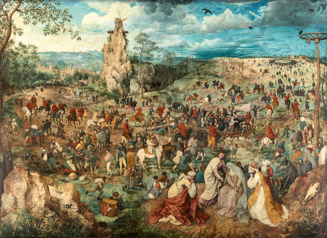 Pieter Bruegel the Elder, Christ Carrying the Cross, 1564. Oak panel, 124 × 170 cm. Kunsthistorisches Museum Vienna, Picture Gallery © KHM-Museumsverband.