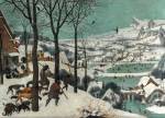 Pieter Bruegel the Elder, Hunters in the Snow, 1565. Oak panel, 117 × 162 cm. Kunsthistorisches Museum Vienna, Picture Gallery © KHM-Museumsverband.