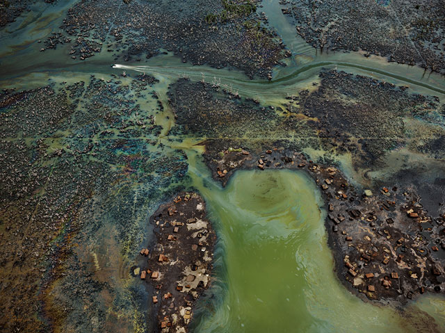 Edward Burtynsky. Oil Bunkering #4, Niger Delta, Nigeria, 2016. Courtesy Flowers Gallery, London and Metivier Gallery, Toronto.