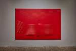 Agostino Bonalumi. Rosso (Red), 1981. Shaped canvas and vinyl tempera, 200 x 300 cm. Mazzoleni, London-Turin. © ALTO//PIANO – Agostino Osio photography.