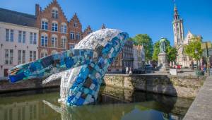 For the duration of the summer, visitors to the liquid city of Bruges are invited to ponder a more metaphorical interpretation of this notion of fluidity, thinking about how the city – and they themselves – might adapt in the light of the growing conviction that change is the only permanence