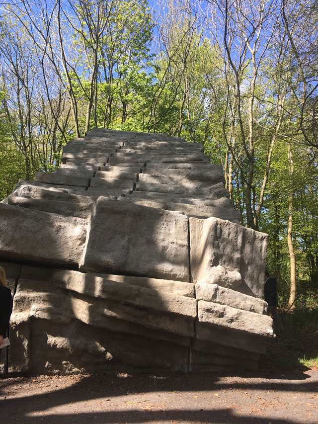 Phyllida Barlow, Quarry, 2018, installation view, Jupiter Artland. Photograph: Veronica Simpson.