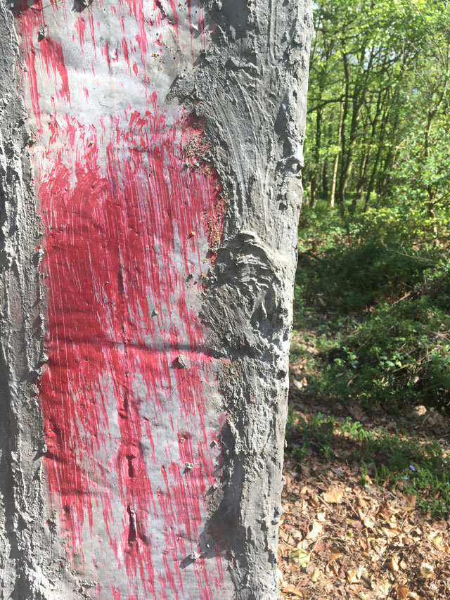 Phyllida Barlow, Quarry, 2018, installation view, Jupiter Artland. Photograph: Veronica Simpson.