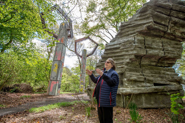 Phyllida Barlow, Quarry, 2018. Photograph: Anna Kunst, courtesy Jupiter Artland.