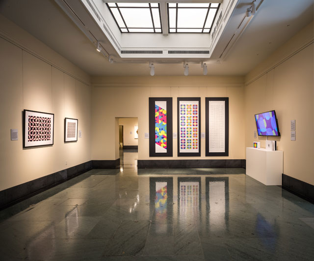 Paul Brown: Process, Chance and Serendipity: Art That Makes Itself. Installation view, National Academy of Sciences, Washington DC, 20 February – 15 July 2018. Photograph courtesy Cultural Programs of the NAS © 2018 Kevin Allen Photo.