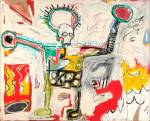 Jean-Michel Basquiat. Untitled, 1982. Acrylic and oil on linen, 193 x 239 cm. Courtesy Museum Boijmans Van Beuningen, Rotterdam. © The Estate of Jean-Michel Basquiat. Licensed by Artestar, New York. Photograph: Studio Tromp, Rotterdam .