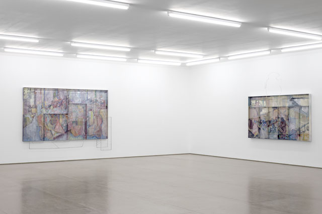 Installation view, Sara Barker, The faces of older images, Mary Mary, Glasgow. Image courtesy the artist; Mary Mary, Glasgow. Photograph: Max Slaven.