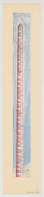 Louise Bourgeois. The Sky’s the Limit, 1989–2003. Etching, with hand additions. Mount: 41 1/2 × 8 1/4 in (105.4 × 21 cm). The Museum of Modern Art, New York. Gift of The Easton Foundation. © 2017 The Easton Foundation/Licensed by VAGA, NY.