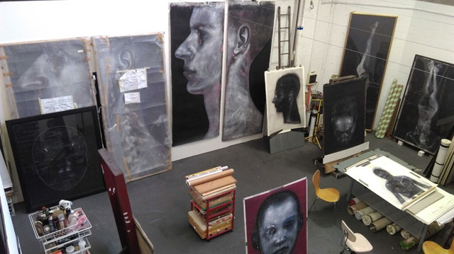 Godwin Bradbeer's studio, 2016.
Photograph: Godwin Bradbeer.