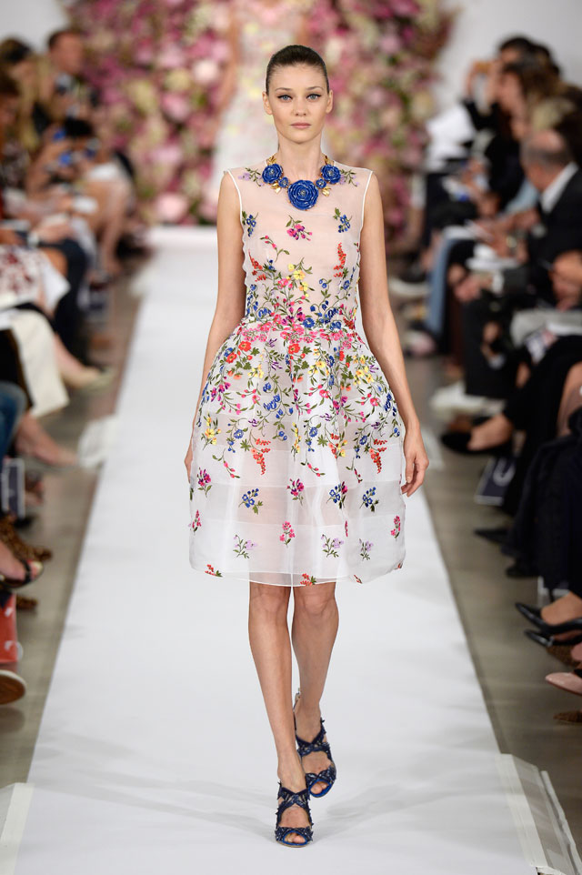 Oscar de la Renta, Spring Summer 2015 ready-to-wear, look 37 © Catwalking.