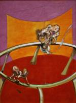 Francis Bacon. After Muybridge - Woman Emptying a Bowl of Water and Paralytic Child on All Fours, 1965. Oil paint on canvas, 198.5 x 147.5 cm. Collection Stedelijk Museum Amsterdam. © The Estate of Francis Bacon. All rights reserved. DACS 2016.