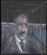 Francis Bacon. Study for a Portrait, 1952. Oil paint and sand on canvas, 66.1 x 56.1 x 1.8 cm. © Estate of Francis Bacon. All Rights Reserved, DACS 2016.