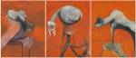 Francis Bacon. Three Studies for Figures at the Base of a Crucifixion, c1944. Oil paint on three boards, each: 94 x 73.7 cm. © Tate.